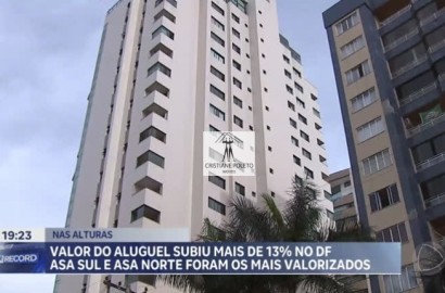 Valor do aluguel no DF sobe mais de 13% no último ano